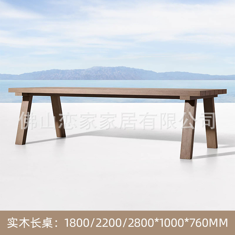 Terraza completa de teca al aire libre americana Terraza Ocio B & B Jardín Jardín Al aire libre Solárium de madera maciza Sofá Silla