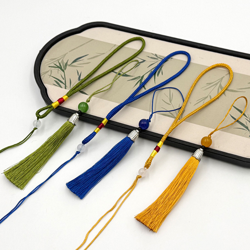 Jade Bead Rope Head Bead Tassel Alloy Hat Tassel DIY Jewelry Clothing Accessories Sachet Accessories Pendant Jade Bead Rope Head Bead Tassel Alloy Hat Tassel DIY Jewelry Clothing Accessories Sachet Accessories Pendant