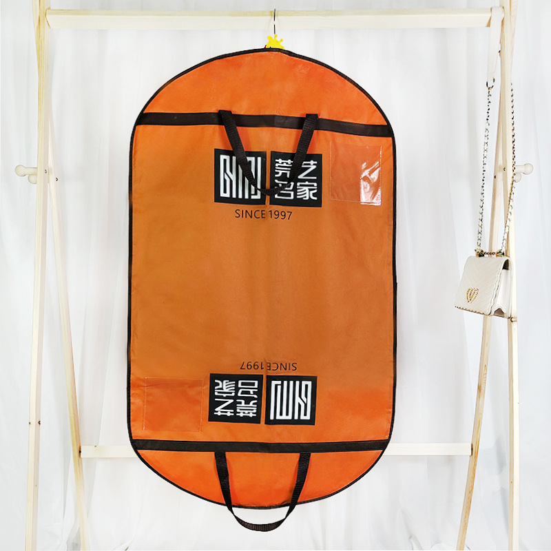 in stock Portable Folding Clothes Dust Cover with Zipper Business Travel Clothing Storage Dust Bag Thickened Dress Case