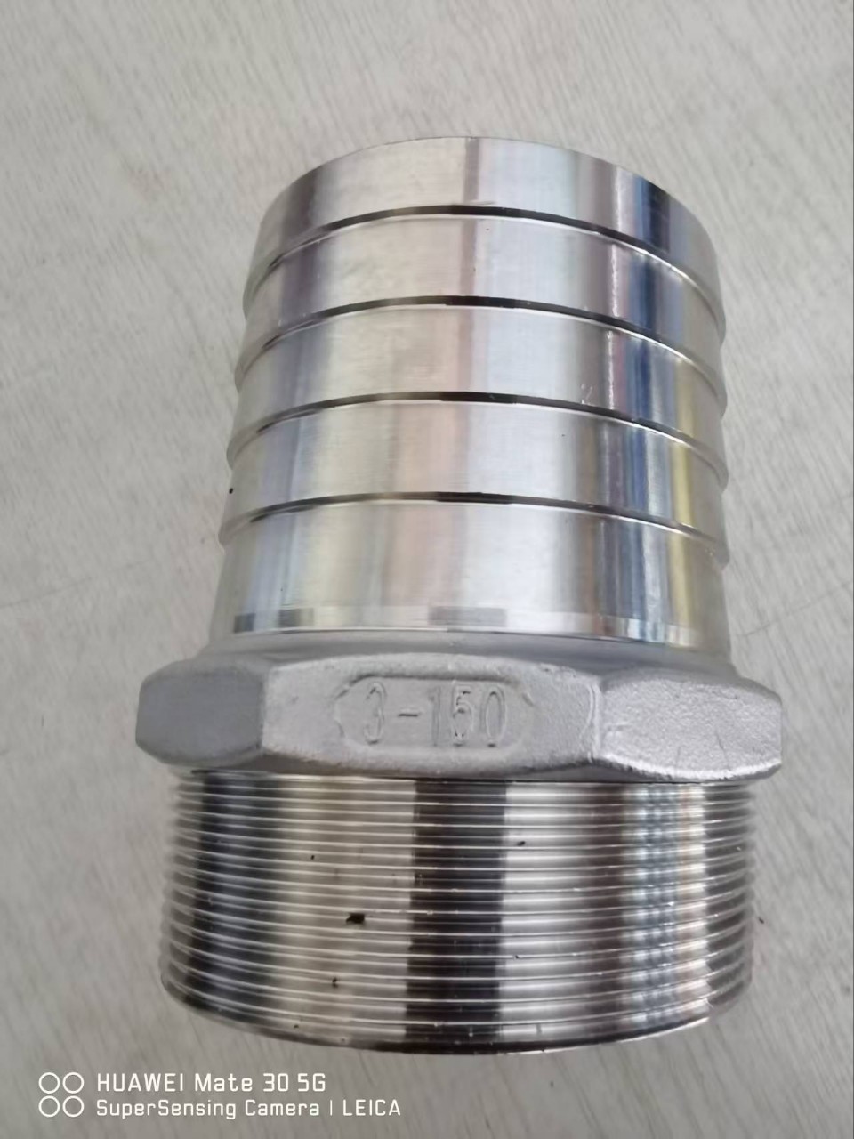 不锈钢六角宝塔接头 304软管接头 竹节 皮管接头外螺纹宝塔嘴接头