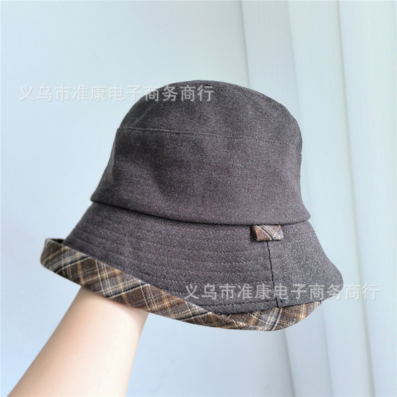 遮阳帽秋季日系新款女士优雅大气显脸小防晒渔夫帽可折叠防晒盆帽|undefined