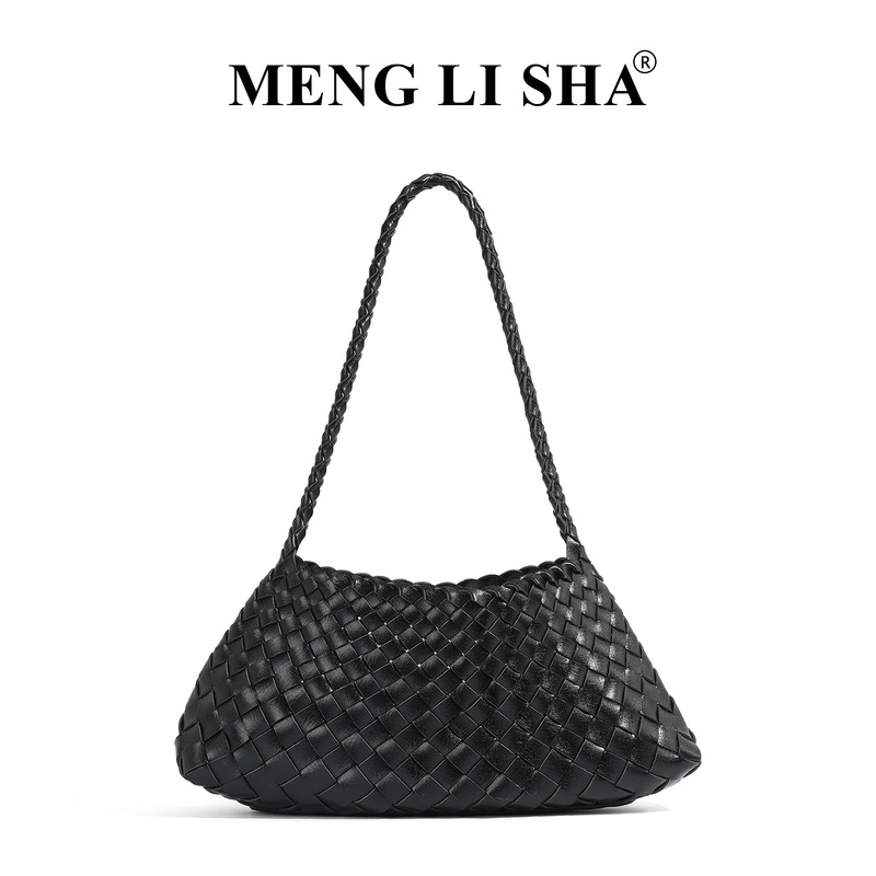 Cross-Border Live-Stream Woven Bag for Women, Versatile Underarm Shoulder Bag, Casual Tote, Mother-Daughter Basket Bag, Heart-Shaped Bag