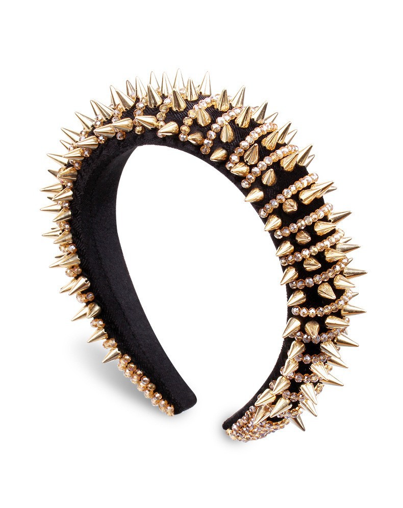 1 Piece Quantity Nightclub, Party, Festival Occasion Punk Solid Color Cloth  Hair Band