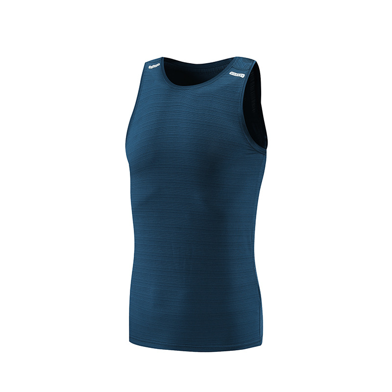 Verano de los hombres de deportes casual entrenamiento chaleco sin mangas de color sólido de secado rápido transpirable fitness top en stock impreso UA