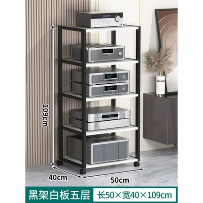 Amplifier Rack, Multi-Layer Amplifier Electric car big tripod - black-frame-whiteboard-five-layers