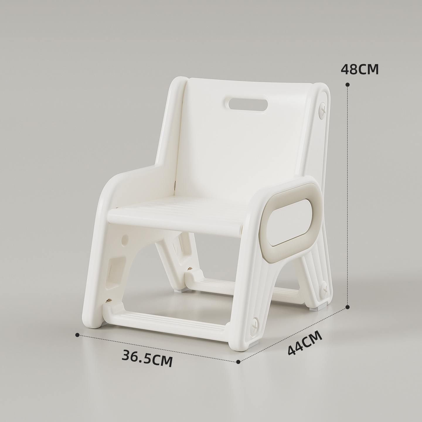 Muebles de plástico para niños al por mayor, jardín de infantes grueso, adultos pueden sentarse, bebés de 1 - 3 años tienen asiento de taburetes respaldados. image 13