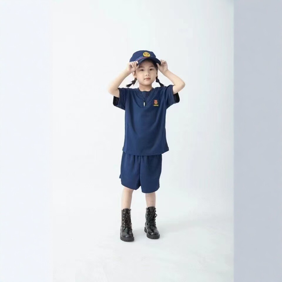 夏季儿童短袖体能服速干透气短袖短裤套装幼儿园户外夏令营演出服