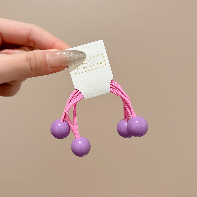 Lazo para el cabello del pulgar de color para niños, niña atada a la cuerda para la cabeza, banda de goma elástica alta, el bebé no daña el cabello, tocado de cuerda para el cabello