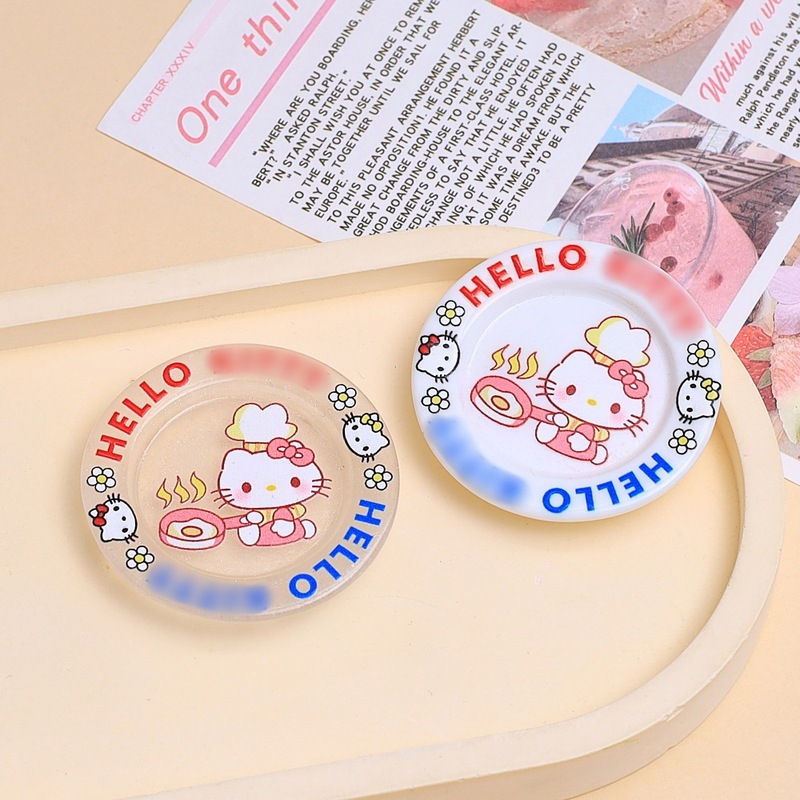 かわいいシェフニャニャープレート食品おもちゃ漫画手作り diy ジュエリーアクセサリークリーム接着剤樹脂小物アクセサリー材料|undefined