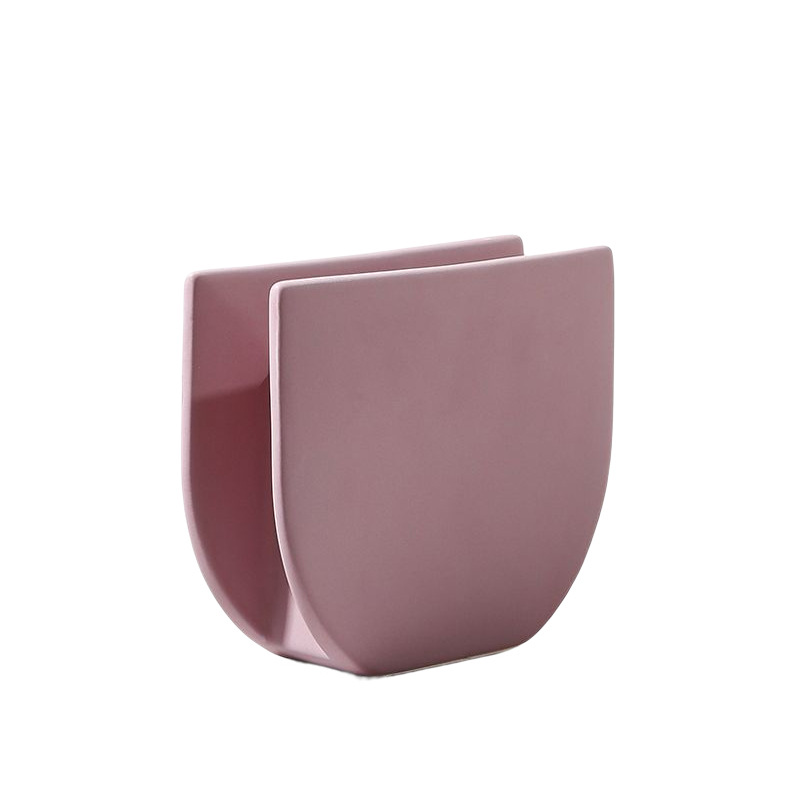 Nórdico moderno minimalista púrpura florero de cerámica decoración mesa de comedor sala de estar arreglo floral flor seca TV gabinete decoración del hogar