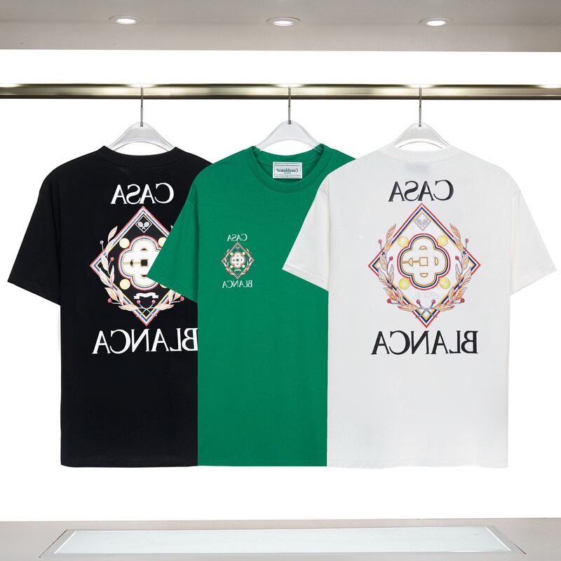 Casablanca 23 Spring/Summer New Dream Gate Star Castle Casa Letter Logo Short Sleeve Couple T-Shirt