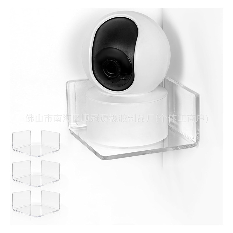 Transparent Acrylic Baby Monitor Floating Wall Mount Bluetooth Speaker Wall Hanger Speaker Storage Wall Shelf