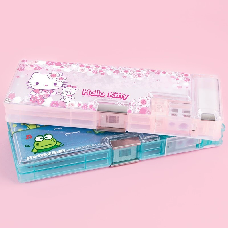 Пенал для карандашей с широким пространством бренда Sanrio, Hello Kitty, Hello Kitty, большой глаз, карандаш-точилка