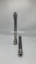 玻璃管转子流量计液体气体全不锈钢304材质螺纹连接总长度350mm