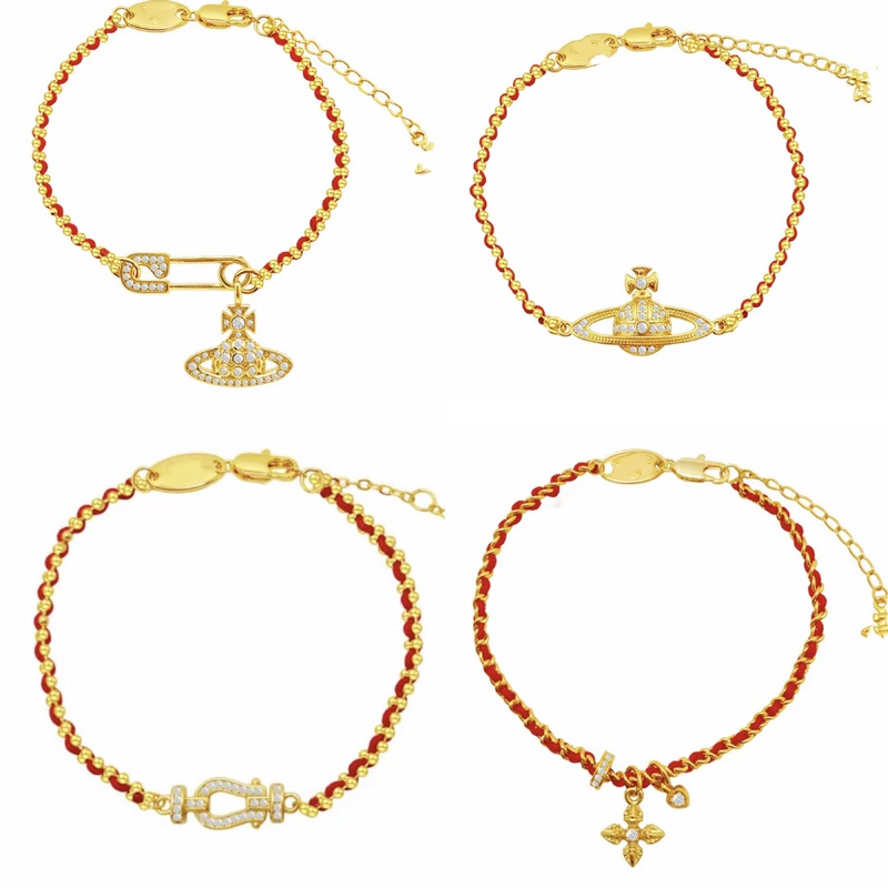 Live-Stream Hot-Selling Item: Year of the Horse Limited Edition Golden Planet Paperclip Braided Red Rope Bracelet with High-End Feel and Horseshoe Clasp Live-Stream Hot-Selling Item: Year of the Horse Limited Edition Golden Planet Paperclip Braided Red Rope Bracelet with High-End Feel and Horseshoe Clasp