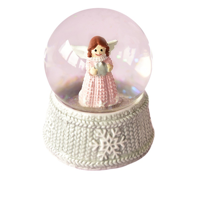 Americano creativo Ángel Casa de cerámica bola cristal artesanía decoración rosa chica regalo habitación