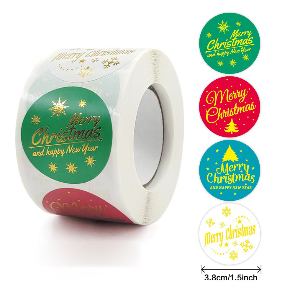 PVC Material Christmas Christmas Tree Letter PVC Party Gift Stickers
