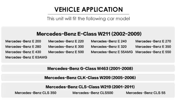 Suitable for Mercedes-Benz E-Class Navigation, Android Navigation with Ad02-09 W211