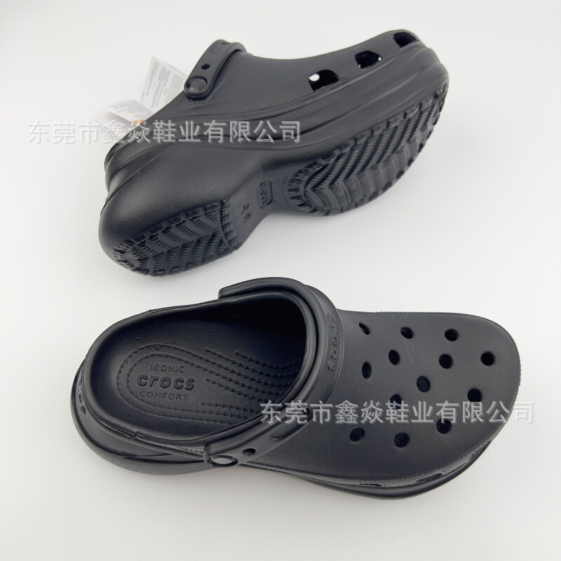 2025 New Croc Shoes, Height-Increasing, Non-Slip Beach Shoes, Little Whale High Heels, Breathable, Non-Slip, Quick-Drying, Trendy and Good-Looking