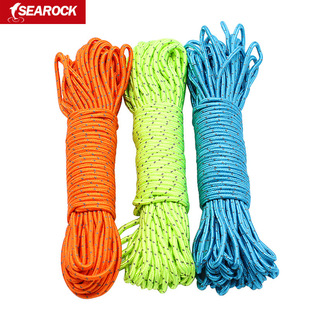 Camping Tent Rope Blue Tent Pull Rope Reflective Wind Rope Canopy Pull Rope Fluorescent Rope Luminous Tent Rope