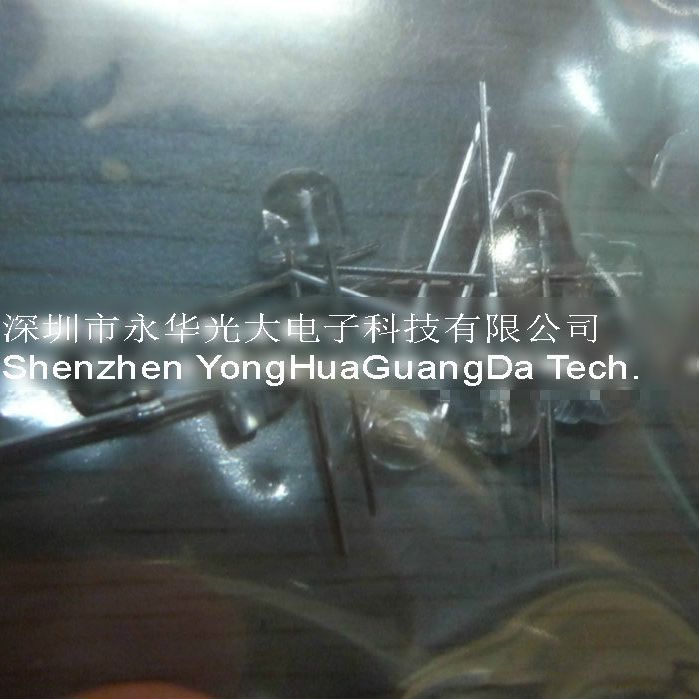 发光3V二极管 LED发光管 插件2脚 高亮度发光二极管白色3v