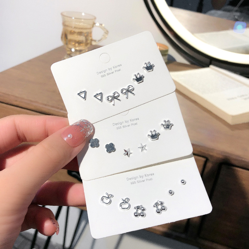 Simple Style Geometric Plastic Unisex Ear Studs 1 Set display picture 4