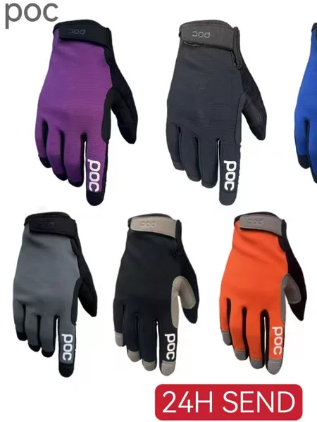 Old Customers Order Poc Cycling Gloves for All Seasons, Available in 15 Colors, Touch Screen Compatible, Breathable, Suitable for Downhill, Street Climbing, and Enduro