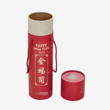 年货手提纸筒包装-对联福字纸筒-北京纸筒圆罐包装厂家定制