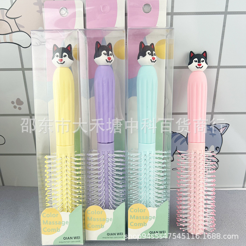 大型アニメ猫爪エアマット櫛吊りカードPVC包装かわいい家庭用女子寮プラスチックマッサージ櫛|undefined