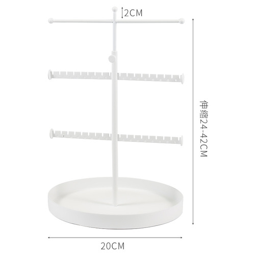 Cross-border bracelet accessory display stand telescopic round pendant necklace jewelry holder beaded bracelet adjustable jewelry storage rack