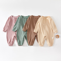 Newborn baby clothes, thermal storage pits, baby jumpsuits, autumn and winter base layers, warm clothes for full-month babies