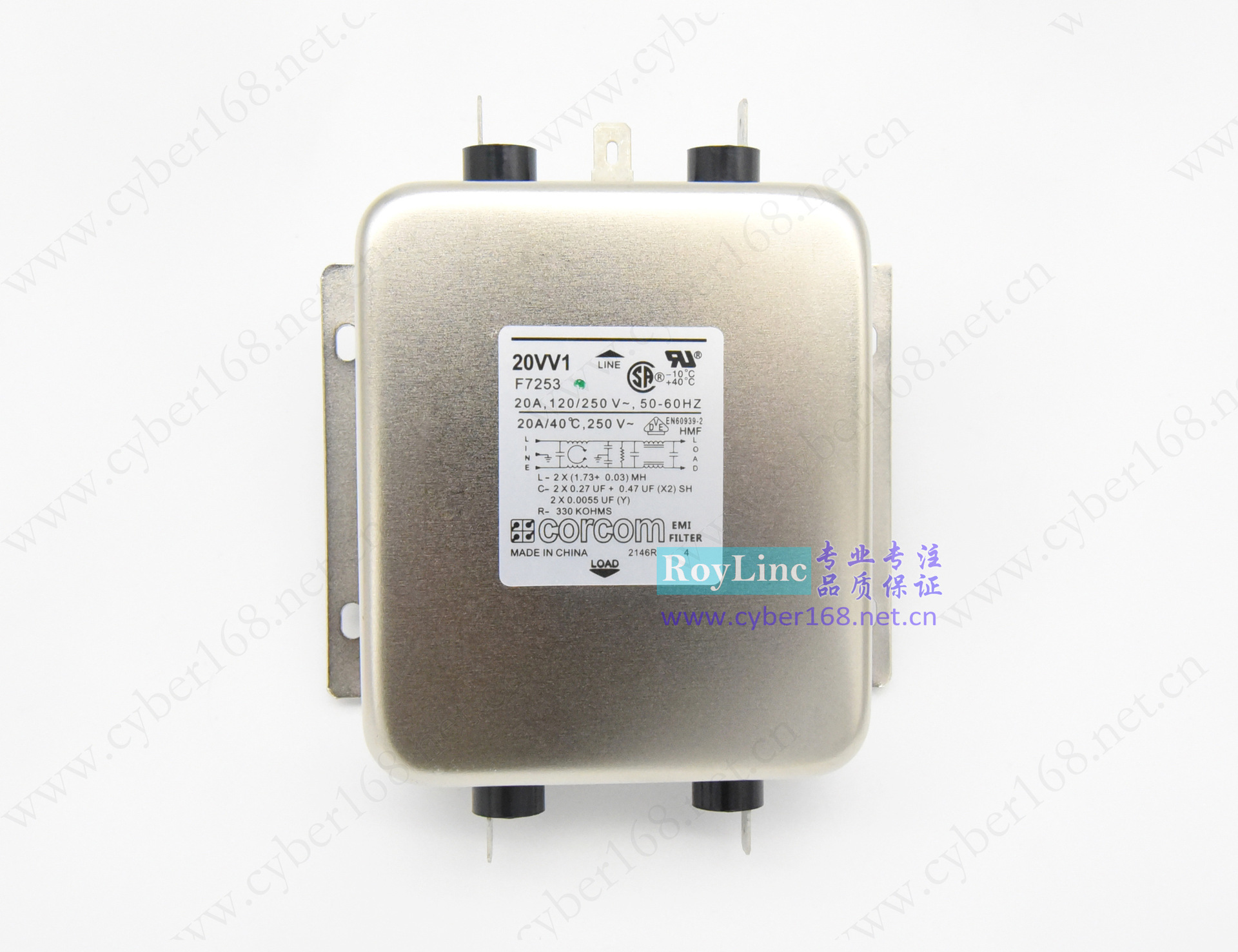 20VV1 20A F7253 6609043-4 Corcom抗电磁干扰工业工控设备滤波器-阿里巴巴