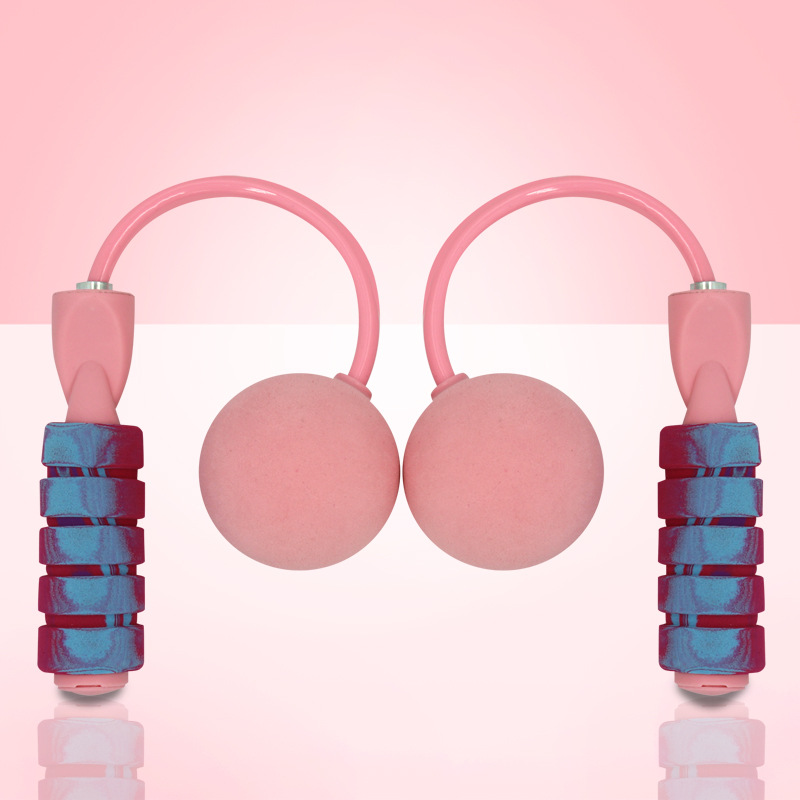 핑크 무선 로프 건너 뛰기