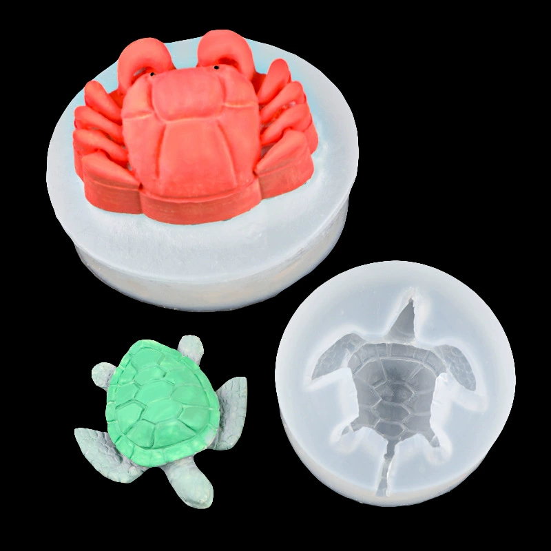 Compact silicone mold, acrylic fondant, slime, DIY