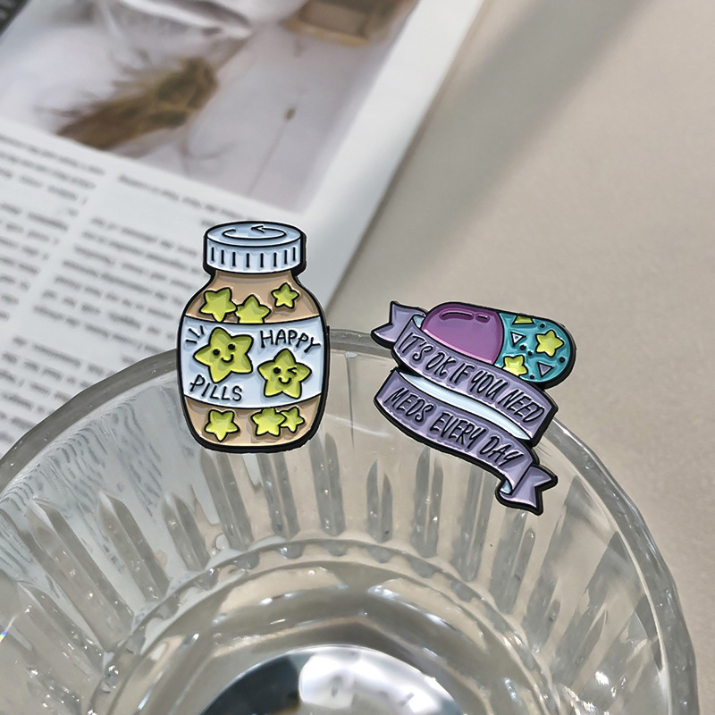 Cute Style Cute Pin Cartoon Alloy Stoving Varnish Unisex Brooches