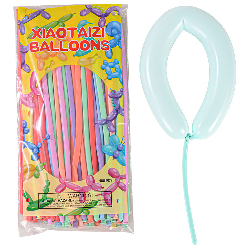 Globos largos en tira 260 globos mágicos 1.8g decoración para fiestas de cumpleaños infantiles globos largos metálicos color macarrón