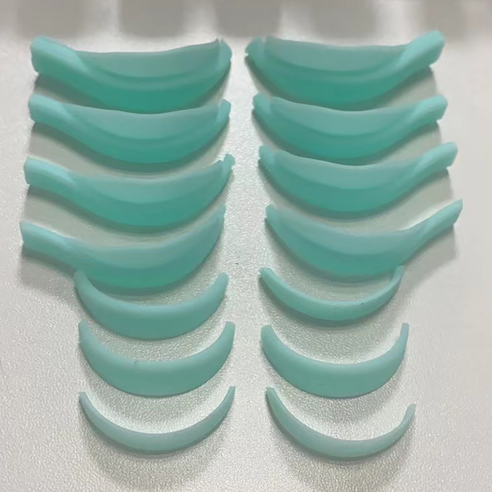 Nuevo 7 pares de pestañas perming silicona pad pestañas perming ayuda herramienta simple caliente junta de silicona al por mayor