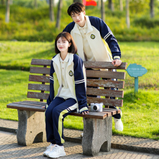 One-piece delivery 2023 real shot couple clothes autumn student class clothes suit coat T-shirt pants