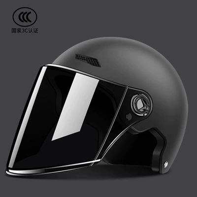 Motosiklet kaskı (dəbilqə) – Vehicle Helmet for Men and Women - obsidian-black-sunscreen-long-mirror-light-and-breathable-one-size-fits-all