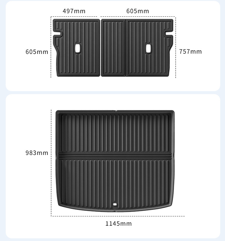 Suitable for 24-26 Models of Ledao L60 Car Floor Mats, Dirt-Resistant, Waterproof, Environmentally Friendly Tpe Floor Mats, Special Car-Specific Floor Mats