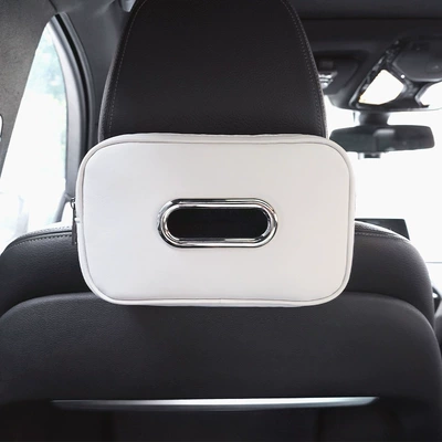 New seat back bow: Car tissue box/set - a-pack-single-white-tissue-box