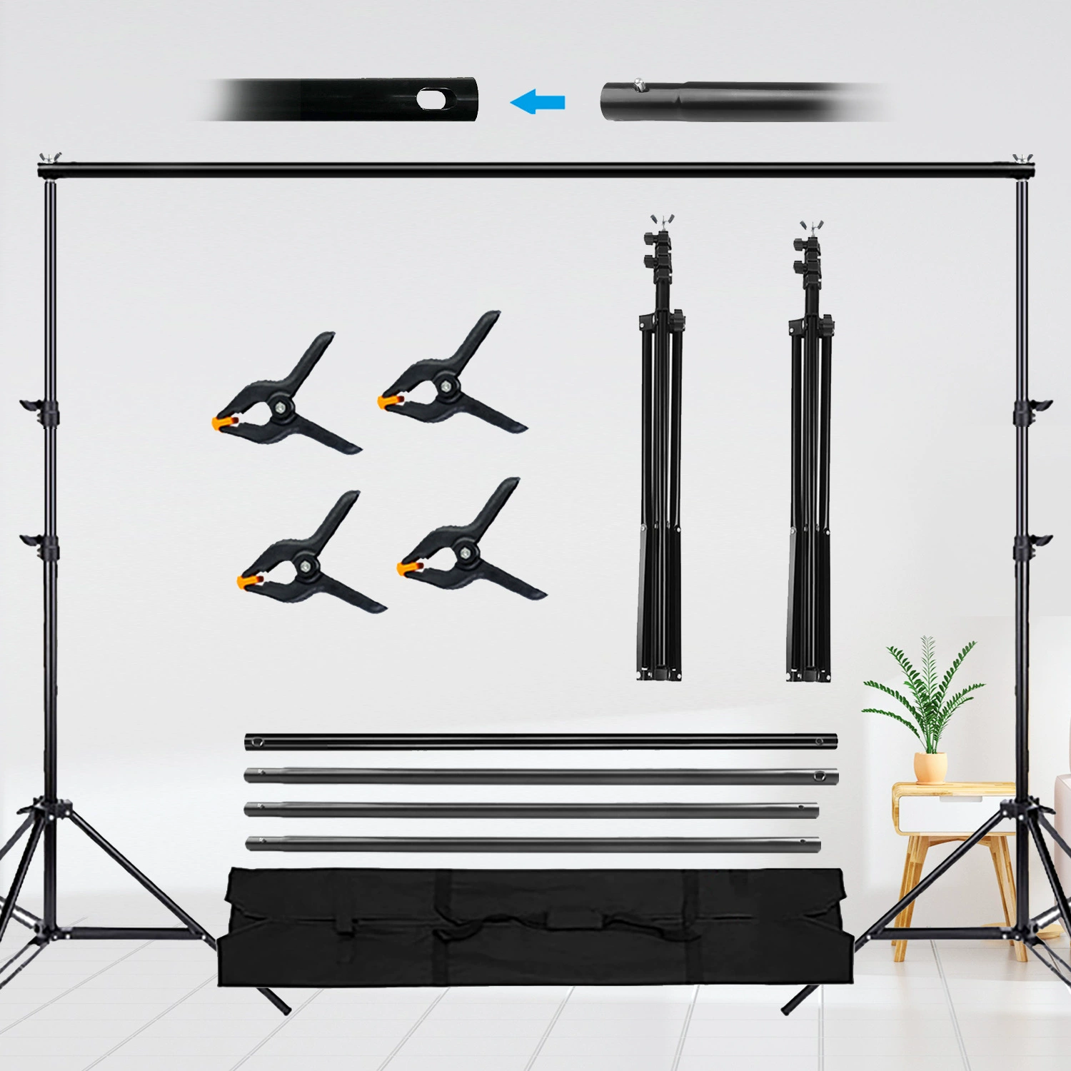 Фотофонная рамка 2*3 M Портативный Выдвижной алюминиевый сплав Т-образная рамка костюм студия Живой зеленый экран портальный