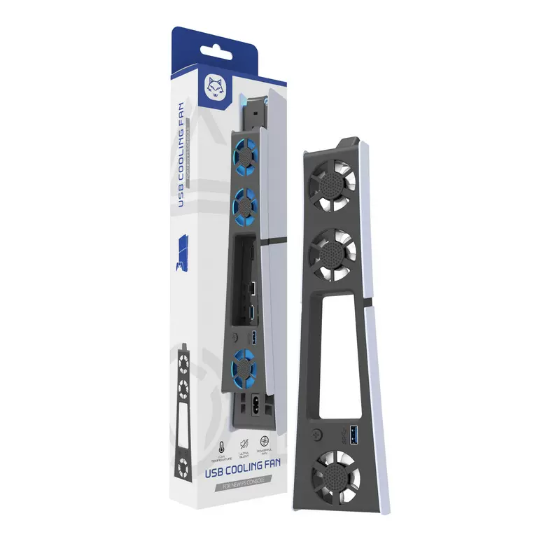 PS5主机散热风扇 游戏主机温控冷却风扇 PS5游戏手柄主机散热器