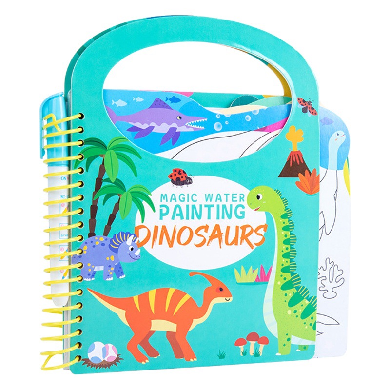 Libro de pintura de agua para niños libro de colorear Libro de pintura de agua mágica Libro de pintura de agua repetido graffiti libro de colorear para niños pequeños
