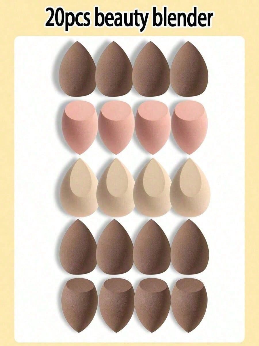 Esponja de Maquillaje en Forma de Gota Grande, Material Hidrofílico Sin Látex, Uso Seco y Húmedo, para Maquillaje image 47