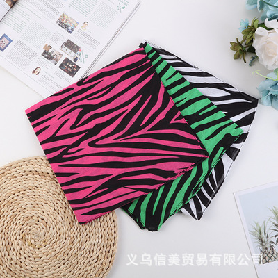 R street Hip hop fashion Ethnic style Scarf Hair band zebra printing Cotton Kerchief Scarf