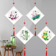 带框钻石画新款简单小幅贴钻十字绣梅兰竹菊绣客厅系列
