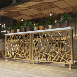 Iron Partition Guardrail Decoration Hotel Booth Partition Fence Industrial Style Low Wall Bar Fence Restaurant Screen