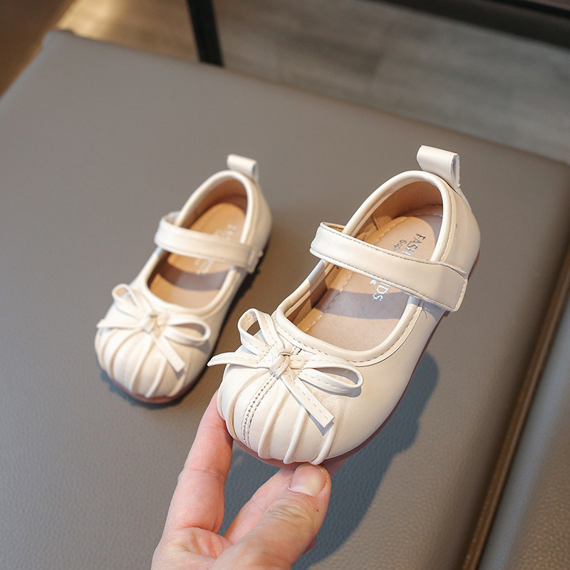 Mocassins en cuir à semelle souple pour filles, style princesse, printemps-automne, chaussures pour bébé à l'unité_voghion.com