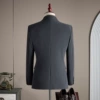 Dark gray [single suit] + shirt and tie